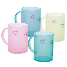 Poly 軟性塑料洗漱杯 情侶牙刷杯 大水晶杯 耐熱多色漱口杯, 淡藍色, 詳見包裝