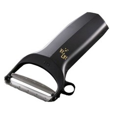 KAI 貝印 関孫六 握柄舒適斜口削皮器, 1入, 黑色