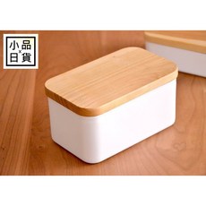 (小品日貨)現貨 野田琺瑯奶油盒 附實木盒蓋 大容量450g 奶油保鮮盒