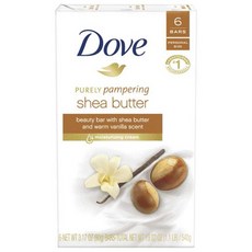 Dove 多芬 Purely Pampering乳木果油香皂 香草香, 6個, 90g