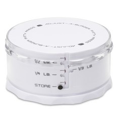 Kitchen-Art 漢堡壓肉器, 1個, 白色的