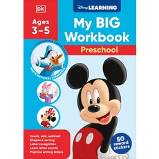 (英文圖書)Disney Learning Big Workbook Preschool: Math & English Workbook for Kids Aged 3-... 平裝版, DK Publishing (Dorling Kind..., 英文