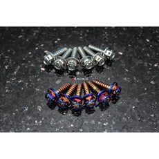 【炫富精品】POSH 4X15 白鐵/鍍鈦鐵板牙螺絲 JETSL/JETSR/JETS 必換改裝精品, 1個