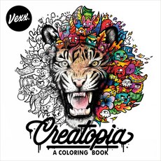 Creatopia:A Coloring Book, Tarcherperigee, 英文, 平裝版