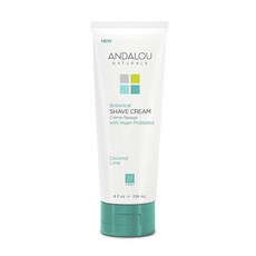 ANDALOU NATURALS 安德魯 植物性刮鬍膏 椰子酸橙香, 1條, 236ml