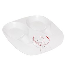 Corelle 康寧 雙勺花朵印花廚具盤, 1個, 輝煌