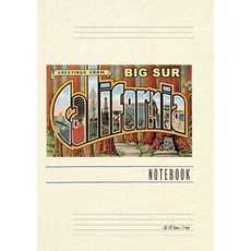 (英文圖書) Vintage Lined Notebook Greetings from Big Sur California 平裝版, Found Image Press, 英文