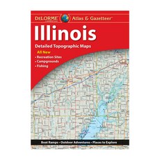 (英文圖書) Delorme Atlas & Gazetteer: Illinois Mass Market Paperbound, Delorme a Garmin Brand, 英文, 大眾市場平裝版