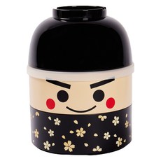 HAKOYA 木偶造型雙層便當盒 10*10*13cm, 1個, 一郎