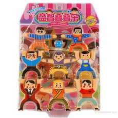 人物平衡疊疊樂 益智疊疊樂 桌遊, 一卡入