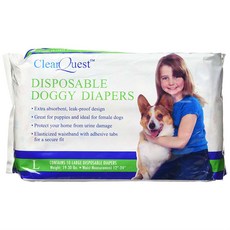 ClearQuest 寵物狗用尿布, L (30.5~61cm), 1箱