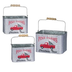 Sullivans 松樹棕櫚桶 3 件套, 1個, 混色