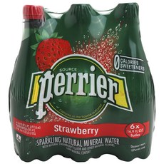 perrier 沛綠雅 氣泡水 草莓口味, 6件, 500ml