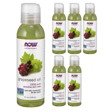NOW Foods 葡萄籽油, 6瓶, 118ml