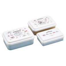 Skater 方形密封式便當盒 3入組, 1組, 哆啦A夢空中漫步