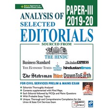 (英文圖書) Analysis of Selected Editorials Paper-3 (2019- 2020) 平裝版, Kiran Institute of Career E..., 英文
