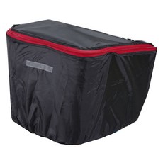 圓形自行車前籃罩, 1個, 黑+紅