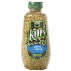 Koops' 無麩質無脂肪石磨芥末, 1個, 340克