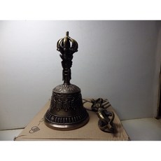 尼泊爾進口藏密金剛玲五股法器(高18底直徑9.2公分)佛教法器