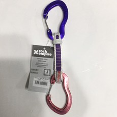 奧地利 AUSTRIALPIN 無鎖鉤環 捷克 Rock Empire Exp (11cm) 雙耳快扣環帶, 紫色+粉紅色