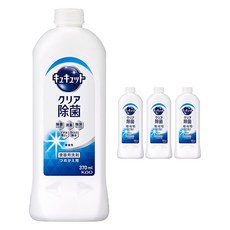Kao 花王 Cucute 珂珂透 Natural Days+廚房洗潔劑補充包 清爽檸檬香, 4個, 370ml