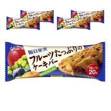 glico 格力高 每日果實豐富果乾蛋糕棒, 5個