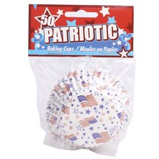 FOX RUN 旗幟烘焙杯, 50件, 混色