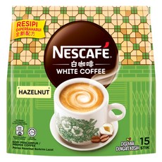 NESCAFE 雀巢咖啡 白咖啡 榛果風味, 15入, 1個