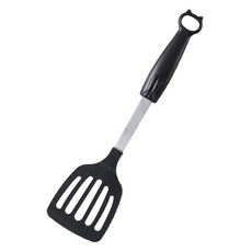 KAI 貝印 Nyammy 立體貓咪造型平口鏟, 1個, 黑色+銀色