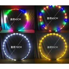 LED七彩發光可拆卸呼啦圈 發光呼啦圈 健身呼啦圈 體操圈 舞蹈圈 表演呼啦圈, 七彩