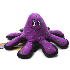 TUFFY 海洋生物章魚狗毛絨玩具, 1個, 紫色的