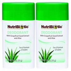 NutriBiotic 長效除臭膏 無香, 2個, 75克