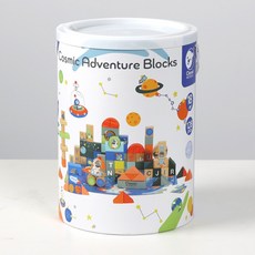 【德國 classic world 客來喜經典木玩】 宇宙探險積木組128pcs 20126, 單一規格, Multicolor