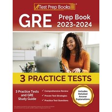 (英文圖書) GRE Prep Book 2023-2024: 3 Practice Tests and GRE Study Guide [Includes Detailed Answer Expla... 平裝版, Test Prep Books, 英文