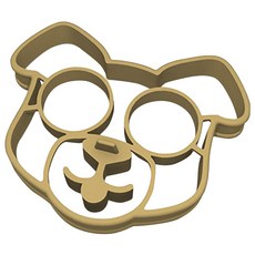 Fred 有趣的一面朝上蛋模狗, 1個