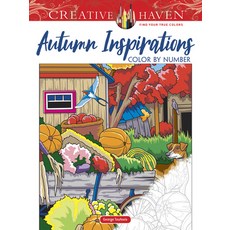 Creative Haven Autumn Inspirations Color by Number 平裝版, Dover Publications, 英文