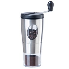 OGGI 翻轉手柄咖啡研磨機, 1個, 不銹鋼+黑色