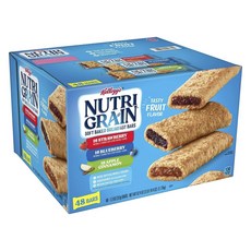 Kellogg's 家樂氏 穀物棒 草莓口味+藍莓口味+蘋果肉桂口味 3款組 48條入, 1盒, 1.77kg