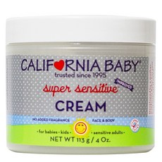 CALIFORNIA BABY 加州寶寶 孩童臉部身體用溫和保濕乳霜 無香, 1罐, 113g