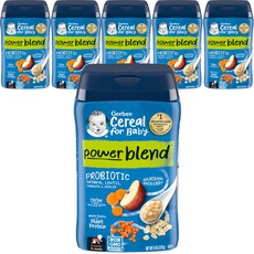 Gerber 嘉寶 Power Blend綜合麥片糊, 混合口味(燕麥+小扁豆+紅蘿蔔+蘋果), 227g, 6罐
