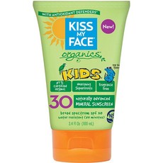 Kiss My Face 兒童防水防曬乳 SPF30, 1瓶, 100ml