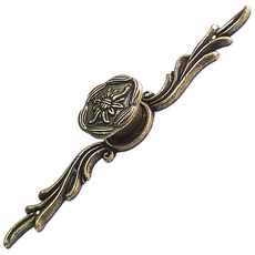 【台灣阿成五金 Mydiy 】向日葵 大 大葵 長飾片把手 青古銅色（一包1支）