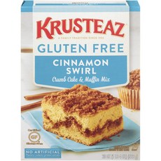 KRUSTEAZ Crumb Cake & Muffin Mix 肉桂漩渦 無麩質, 1個, 566克