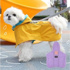 【WAWA PET】CP披風式寵物雨衣，中大型犬/小型犬適用，寵物服飾，防水披風, 黃色,XXL