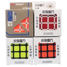 永駿魔域 4x4x4四階魔術方塊 YJ8312 比賽專用 6.5cm (白底), 一個入(白底)YJ8312, 1個