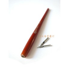汶采 日製圓镝學生沾水筆尖, 漫畫兩用筆桿-長型, 1個