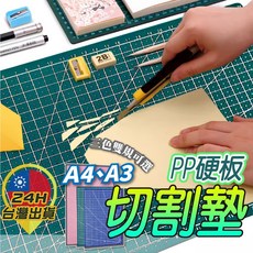 【切割墊】耐切割PP切割墊 辦公桌墊 雕刻墊 課桌墊 桌墊板 學生桌墊 筆刀用切割墊 美工刀切割墊 墊板 桌墊, PVC軟板A3(45*30cm)-天藍色