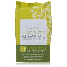 ACURE 潔面毛巾, 無味摩洛哥堅果油, 1入, 30件