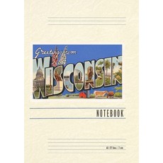 (英文圖書) Vintage Lined Notebook Greetings from Wisconsin 平裝版, Found Image Press, 英文