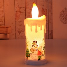 黑白寶貝 聖誕蠟燭燈, 詳見包裝, 詳見包裝, A款雪人